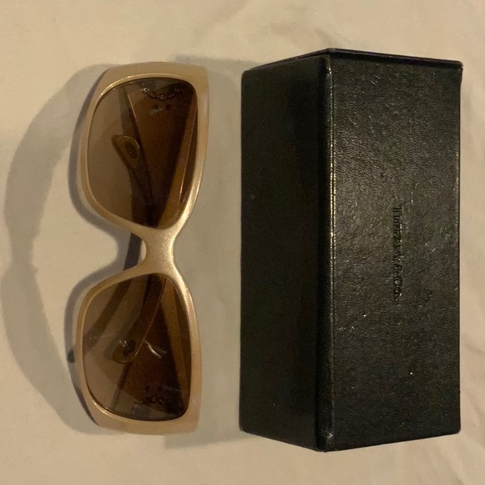 Tiffany & Co. Tan Sunglasses with Brown Lenses